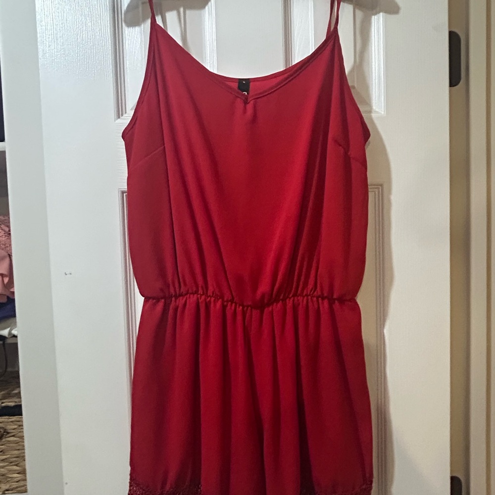 Ing Vibrant Red romper
